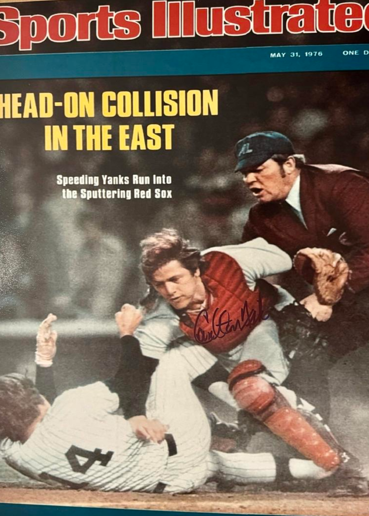 Carlton Fisk Signed 16x20 Photo (Sports Illustrated Cover 1976) - SureShot COA